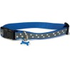 COLLAR PERRO REFLECTANTE AZUL 1,6x25/35cm.