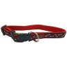 COLLAR NYLON 15x250-380MM.BULL ROJO/ROJO