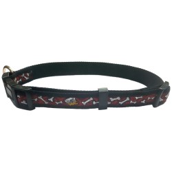 COLLAR NYLON 15x250-380MM.BULL ROJO/ROJO