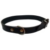 COLLAR CUERO LISO NEGRO 35X1.5CM VMD