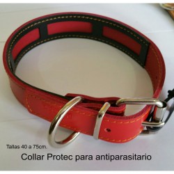 COLLAR CUERO PROTEC MARRON 45x3cm