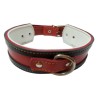 COLLAR GALGO NATURAL BORDE MARRON 35X4CM