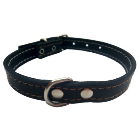 COLLAR CUERO NEGRO LAURA MOD.53 1,5X 35CM.