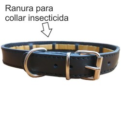 COLLAR PROTECT CUERO NEGRO...