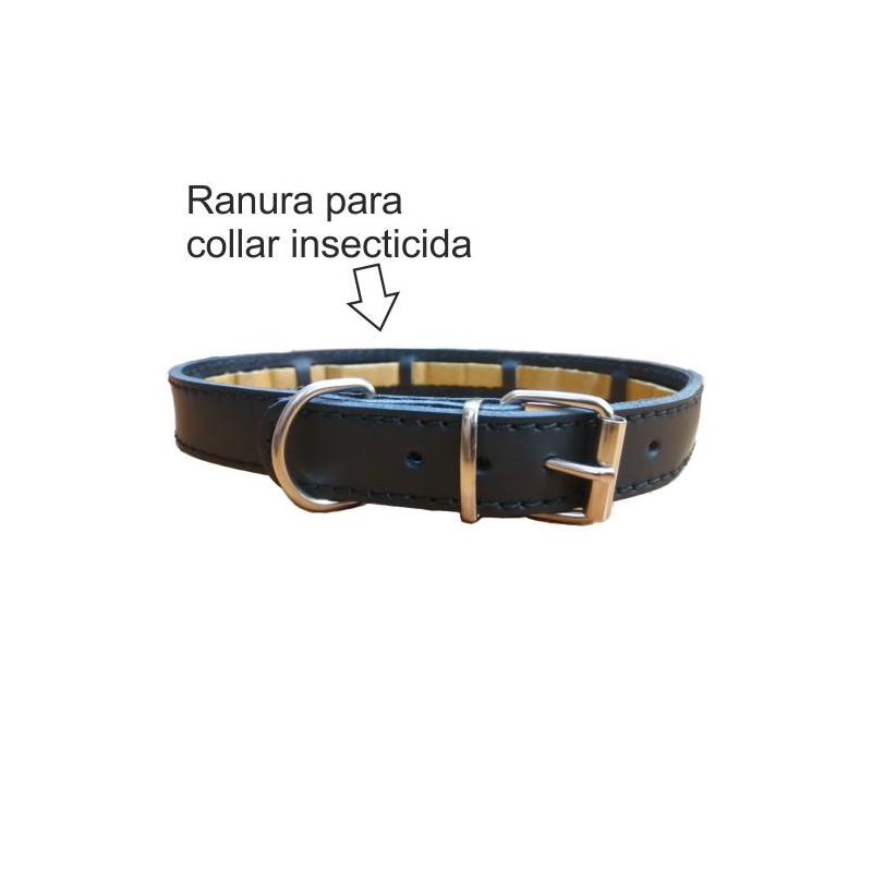 COLLAR PROTECT CUERO MARRON 55x2.5cm