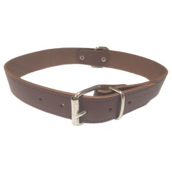 COLLAR CUERO LISO 12X300MM. NEGRO S.D