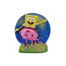 BOB ESPONJA CABALGA MEDUSA (7,6CM)