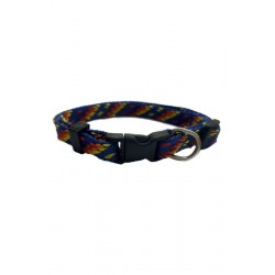 COLLAR NYLON 15MM 25-35CM AZTECA NEGRO