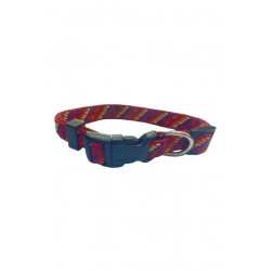 COLLAR NYLON 20MM 35-50CM AZTECA AZUL