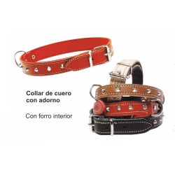 COLLAR CON ADORNO 20x500mm. ROJO