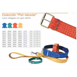 COLLAR PIEL LABRADO 12X300 ROJO