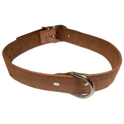 COLLAR PIEL LABRADO 25X550mm.TOSTADO