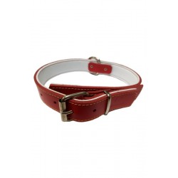 COLLAR PIEL CONFORT ROJO 30 x 260-360 mm