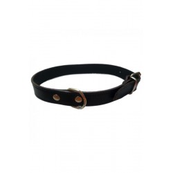 COLLAR CUERO LISO NEGRO 45X1.8CM VMD